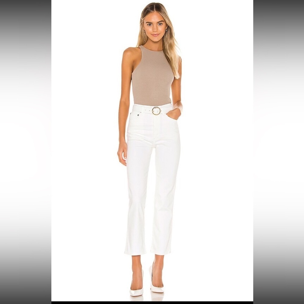 Agolde 90's Pinch White Size 30 Kick Flare Ankle